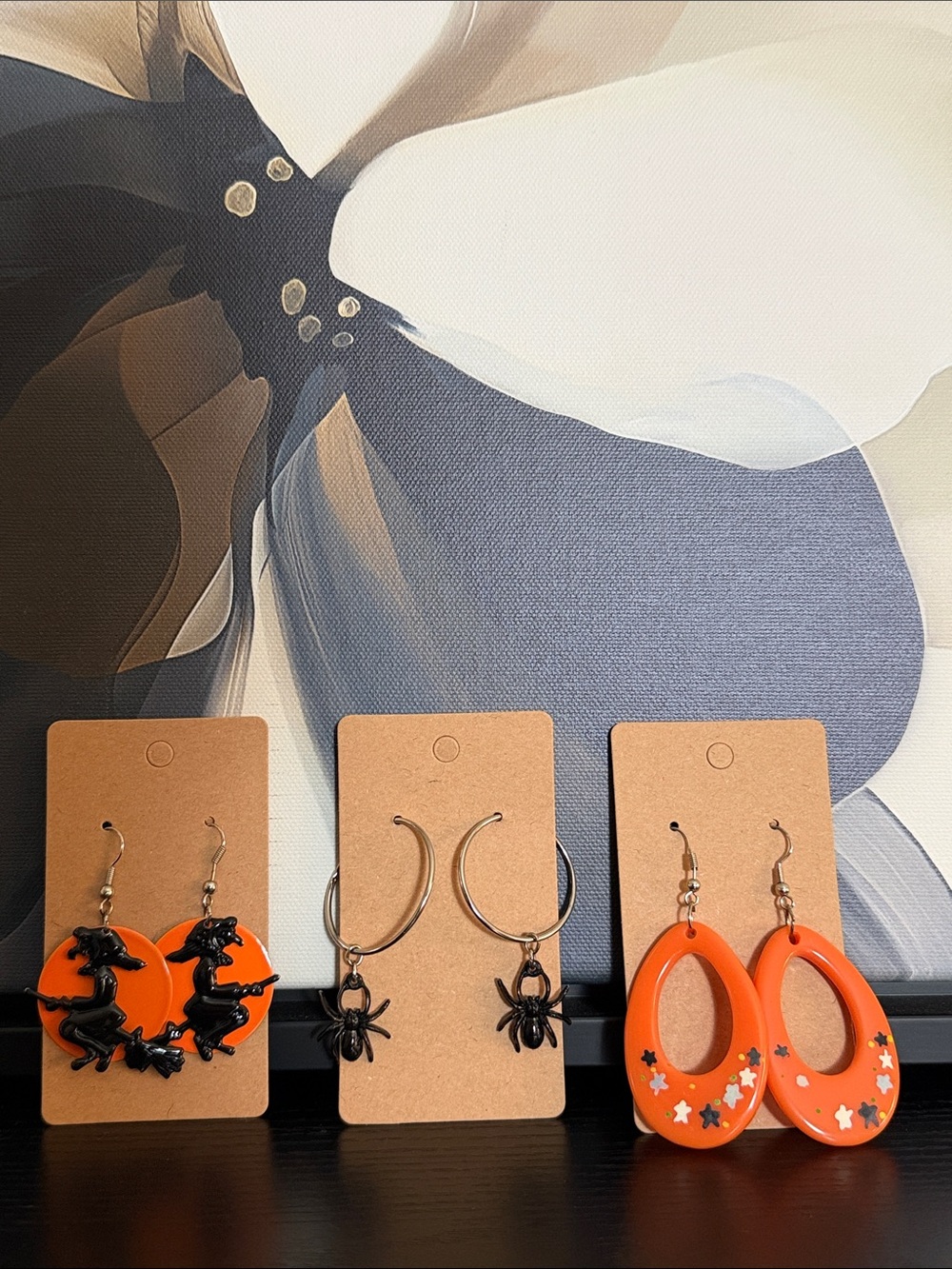 Vintage 80’s Set of 3 Halloween Earrings